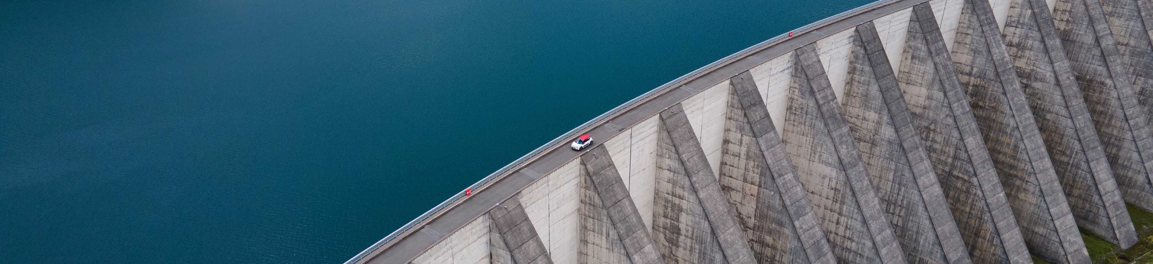 car on road bridge