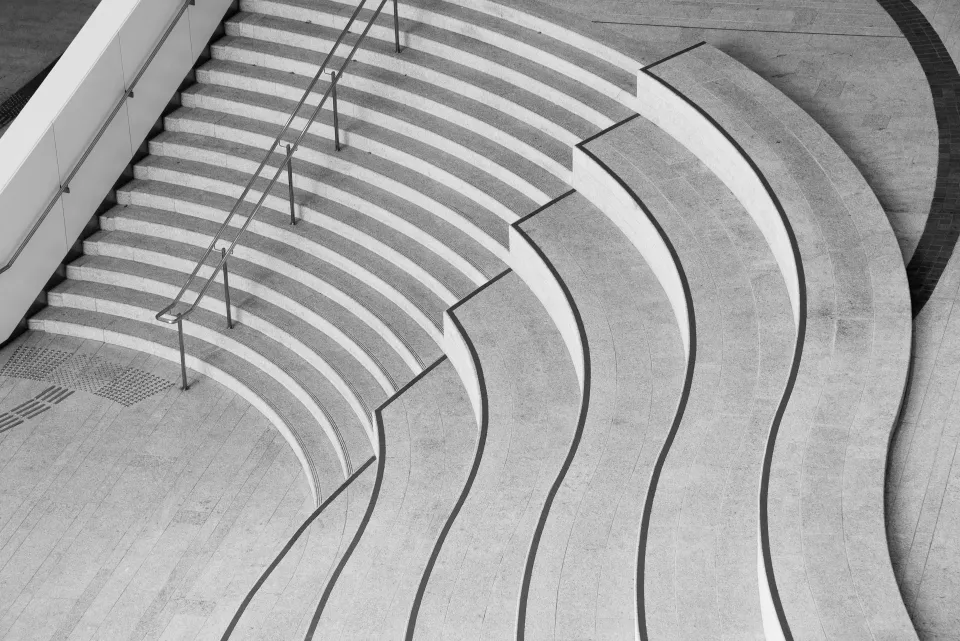 abstract image of concrete steps