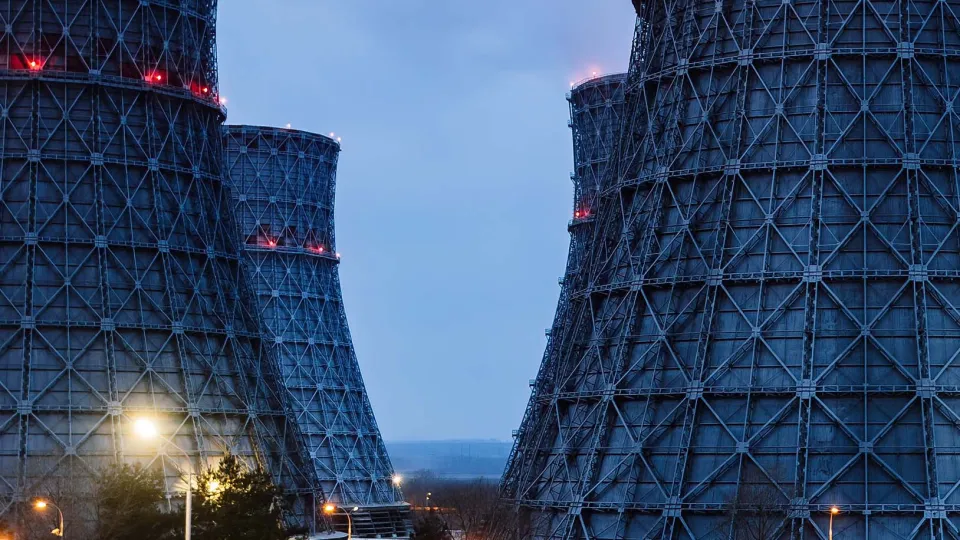 evening image of reactors