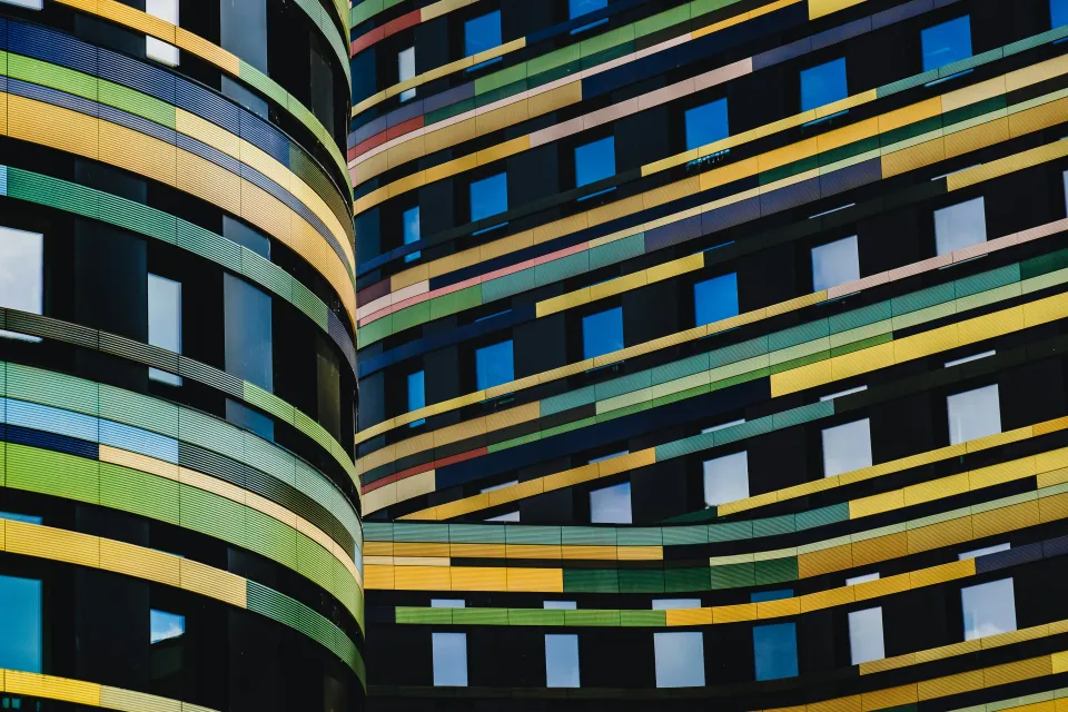 colorful building facade