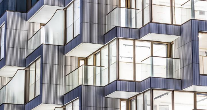 multi-family, close-up, windows, night