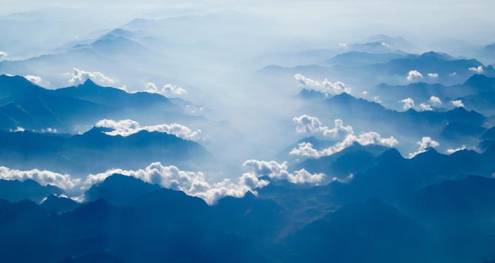 blue sky with clouds